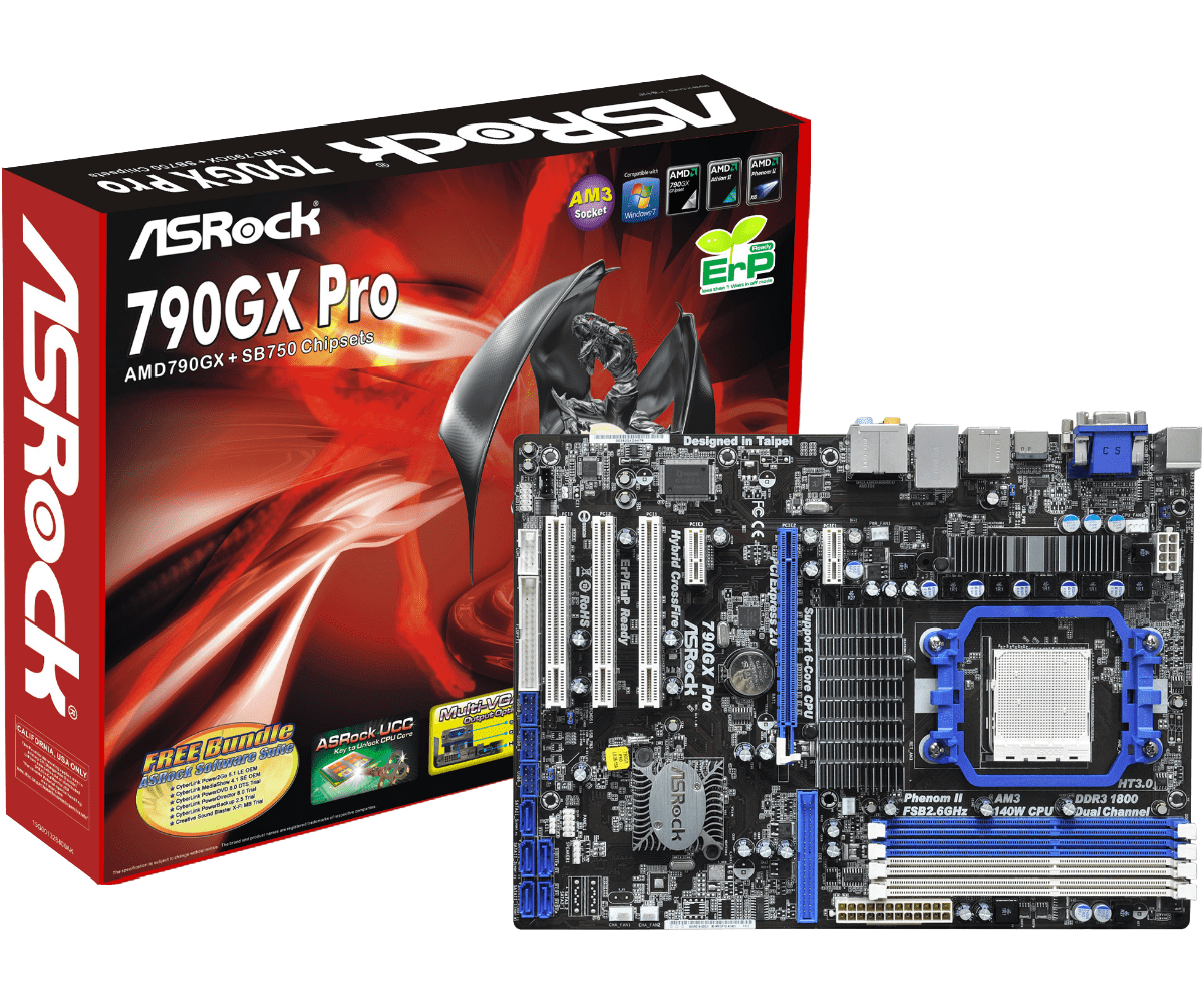 Asrock 790gx pro какие процессоры поддерживает